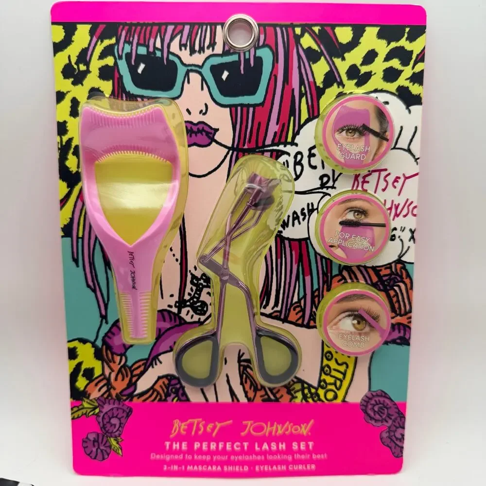 Betsey Johnson Perfect Lash Eye Kit + 2 Facial Cleansing Wipes Sets